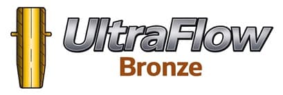 "UltraFlow Bronze" brand logo for the multi-metal bronze valve guide