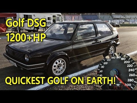 Video preview: Brutal DSG Golf Mk2 1233HP World Record Video
